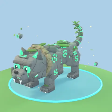 Jaguarok: Fantasy Lab का जीव, दुर्लभता दुर्लभ (3D मॉडल)