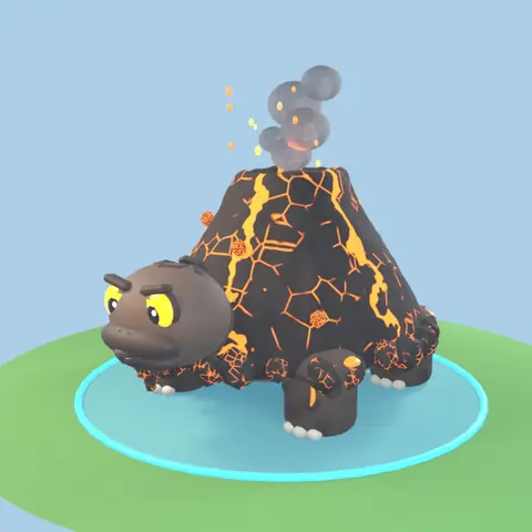 Magmaw: Fantasy Lab का जीव, दुर्लभता दुर्लभ (3D मॉडल)