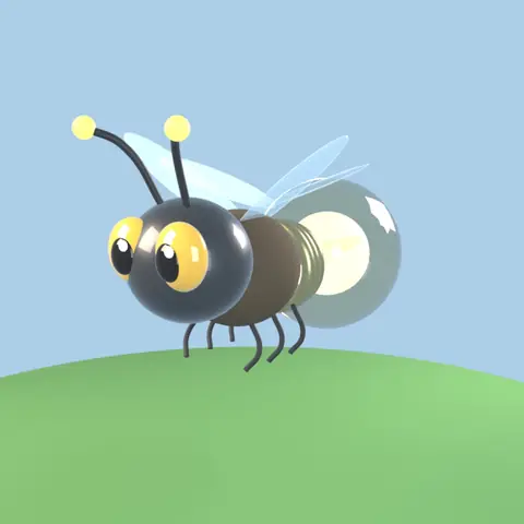 Sparkfly: Fantasy Lab का जीव, दुर्लभता आम (3D मॉडल)