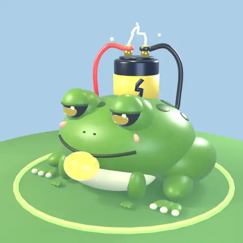 Voltoad: Fantasy Lab का जीव, दुर्लभता कम आम (3D मॉडल)